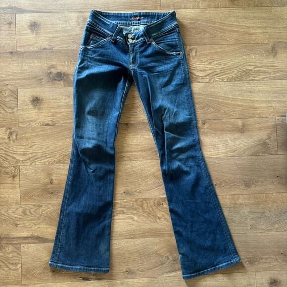 Hudson Vintage Y2K 00s low rise denim cut H10712 jeans womens style 170SD - Picture 6 of 16